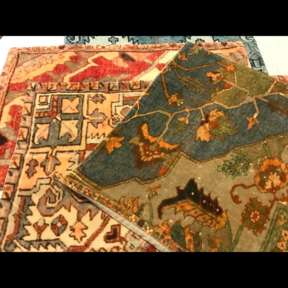 Pottery Barn Joya Antiqued Persian Velvet Pillow Cover, 20” - Picture 5 of 8